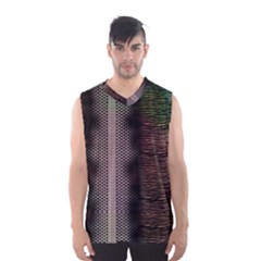 Leopard Animal Shawl Honeycomb Men s Basketball Tank Top by Vaneshop