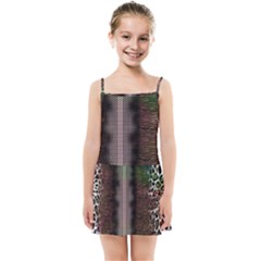 Leopard Animal Shawl Honeycomb Kids  Summer Sun Dress by Vaneshop