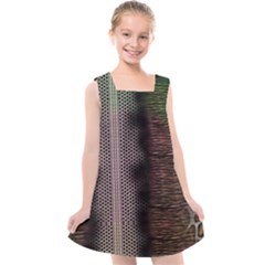 Leopard Animal Shawl Honeycomb Kids  Cross Back Dress by Vaneshop