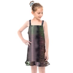 Leopard Animal Shawl Honeycomb Kids  Overall Dress by Vaneshop