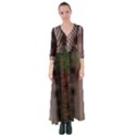 Leopard Animal Shawl Honeycomb Button Up Maxi Dress View1