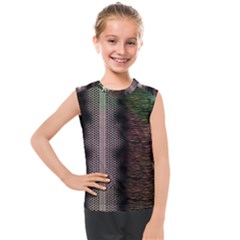 Leopard Animal Shawl Honeycomb Kids  Mesh Tank Top by Vaneshop