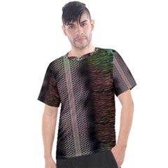 Leopard Animal Shawl Honeycomb Men s Sport Top by Vaneshop