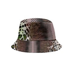 Leopard Animal Shawl Honeycomb Bucket Hat (kids) by Vaneshop