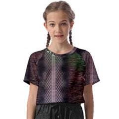 Leopard Animal Shawl Honeycomb Kids  Basic Tee by Vaneshop