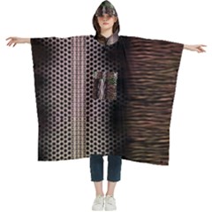 Leopard Animal Shawl Honeycomb Women s Hooded Rain Ponchos by Vaneshop