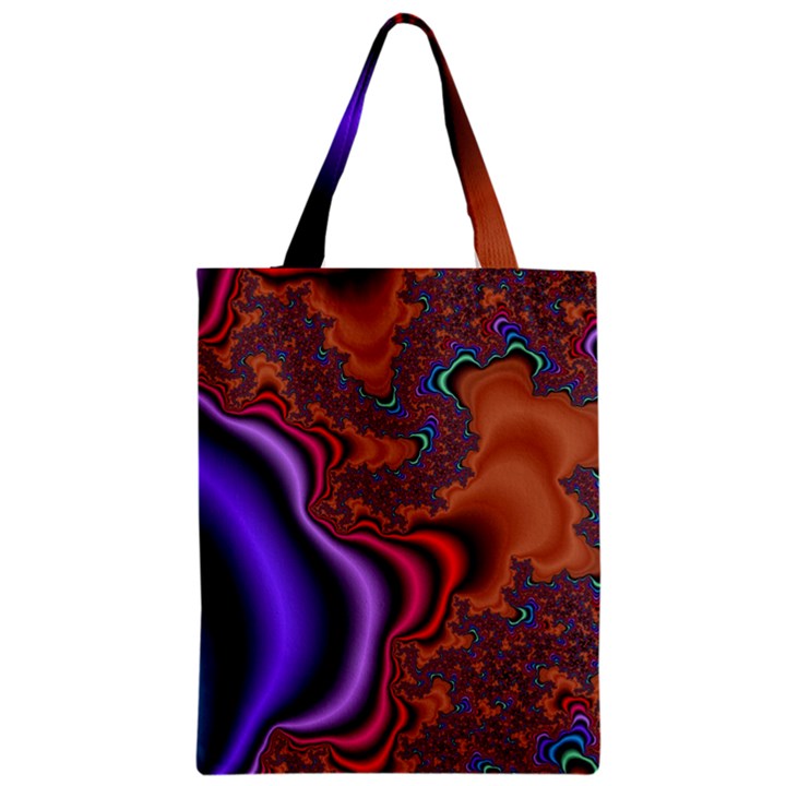 Colorful Piece Abstract Zipper Classic Tote Bag