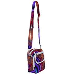 Colorful Piece Abstract Shoulder Strap Belt Bag by Vaneshop