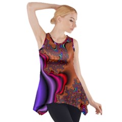 Colorful Piece Abstract Side Drop Tank Tunic by Vaneshop