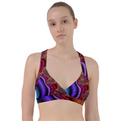 Colorful Piece Abstract Sweetheart Sports Bra by Vaneshop