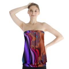 Colorful Piece Abstract Strapless Top by Vaneshop