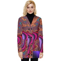 Colorful Piece Abstract Button Up Hooded Coat  by Vaneshop