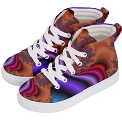 Colorful Piece Abstract Kids  Hi-top Skate Sneakers by Vaneshop