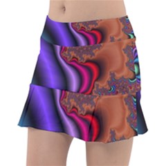 Colorful Piece Abstract Classic Tennis Skirt