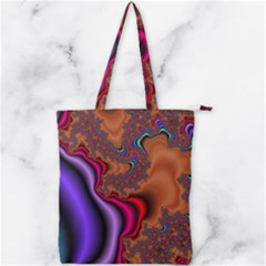 Colorful Piece Abstract Double Zip Up Tote Bag by Vaneshop