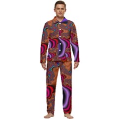 Colorful Piece Abstract Men s Long Sleeve Velvet Pocket Pajamas Set by Vaneshop