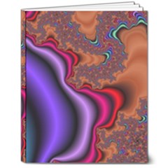 Colorful Piece Abstract 8  X 10  Hardcover Notebook