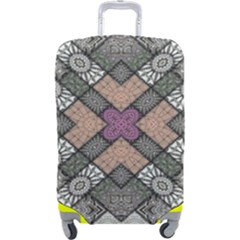 Mandala Decoration Floral Flower Luggage Cover (large) by Vaneshop