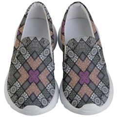 Mandala Decoration Floral Flower Kids Lightweight Slip Ons by Vaneshop