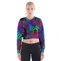 Abstract Piece Color Cropped Sweatshirt View1