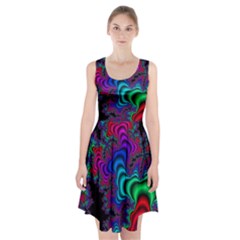 Abstract Piece Color Racerback Midi Dress by Vaneshop