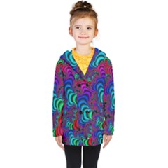 Abstract Piece Color Kids  Double Breasted Button Coat by Vaneshop