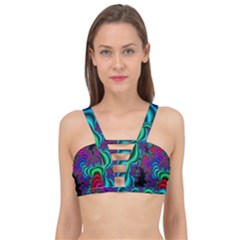 Abstract Piece Color Cage Up Bikini Top by Vaneshop