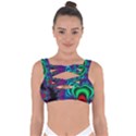 Abstract Piece Color Bandaged Up Bikini Top View1