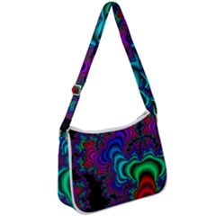 Abstract Piece Color Zip Up Shoulder Bag by Vaneshop