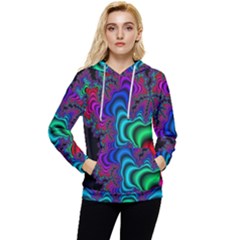 Abstract Piece Color Women s Lightweight Drawstring Hoodie by Vaneshop