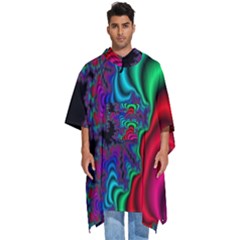 Abstract Piece Color Men s Hooded Rain Ponchos by Vaneshop