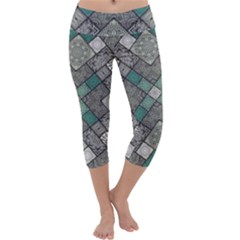 Mandala Decoration Flora Floral Flower Capri Yoga Leggings by Vaneshop