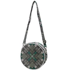 Mandala Decoration Flora Floral Flower Crossbody Circle Bag by Vaneshop