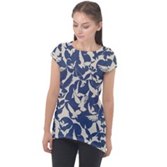 Bird Animal Animal Background Cap Sleeve High Low Top by Vaneshop