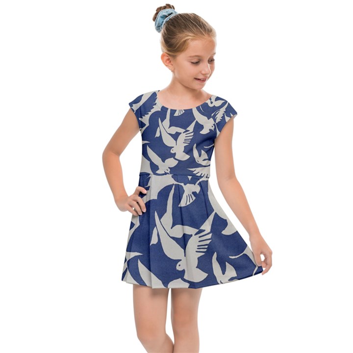 Bird Animal Animal Background Kids  Cap Sleeve Dress