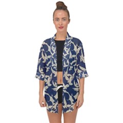 Bird Animal Animal Background Open Front Chiffon Kimono by Vaneshop