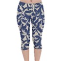 Bird Animal Animal Background Velvet Capri Leggings  View1