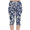 Bird Animal Animal Background Velvet Capri Leggings  View2