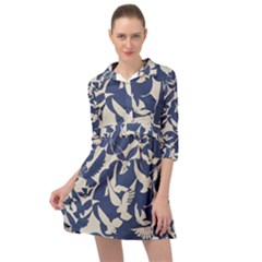 Bird Animal Animal Background Mini Skater Shirt Dress by Vaneshop