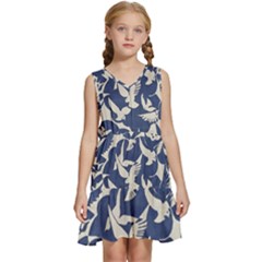 Bird Animal Animal Background Kids  Sleeveless Tiered Mini Dress by Vaneshop