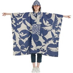 Bird Animal Animal Background Women s Hooded Rain Ponchos by Vaneshop