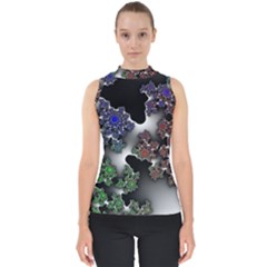 Piece Graphic Mock Neck Shell Top by Vaneshop