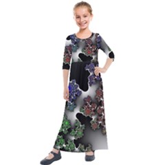 Piece Graphic Kids  Quarter Sleeve Maxi Dress by Vaneshop