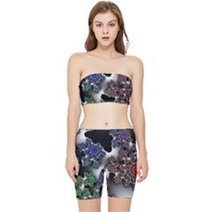 Piece Graphic Stretch Shorts And Tube Top Set by Vaneshop