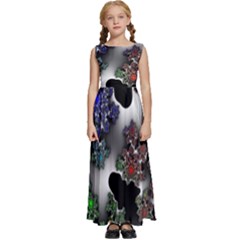 Piece Graphic Kids  Satin Sleeveless Maxi Dress by Vaneshop