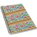 Flower Fabric Design 5.5  x 8.5  Notebook View1