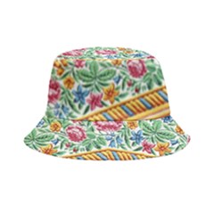 Flower Fabric Design Bucket Hat