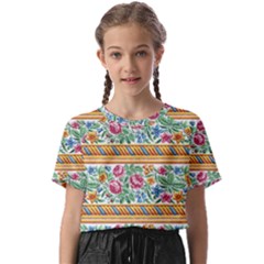 Flower Fabric Design Kids  Basic Tee