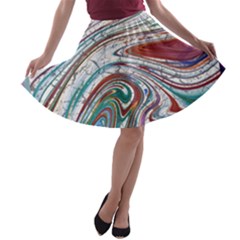 Abstract Background Ornamental A-line Skater Skirt by Vaneshop