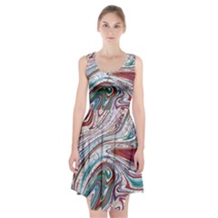 Abstract Background Ornamental Racerback Midi Dress by Vaneshop